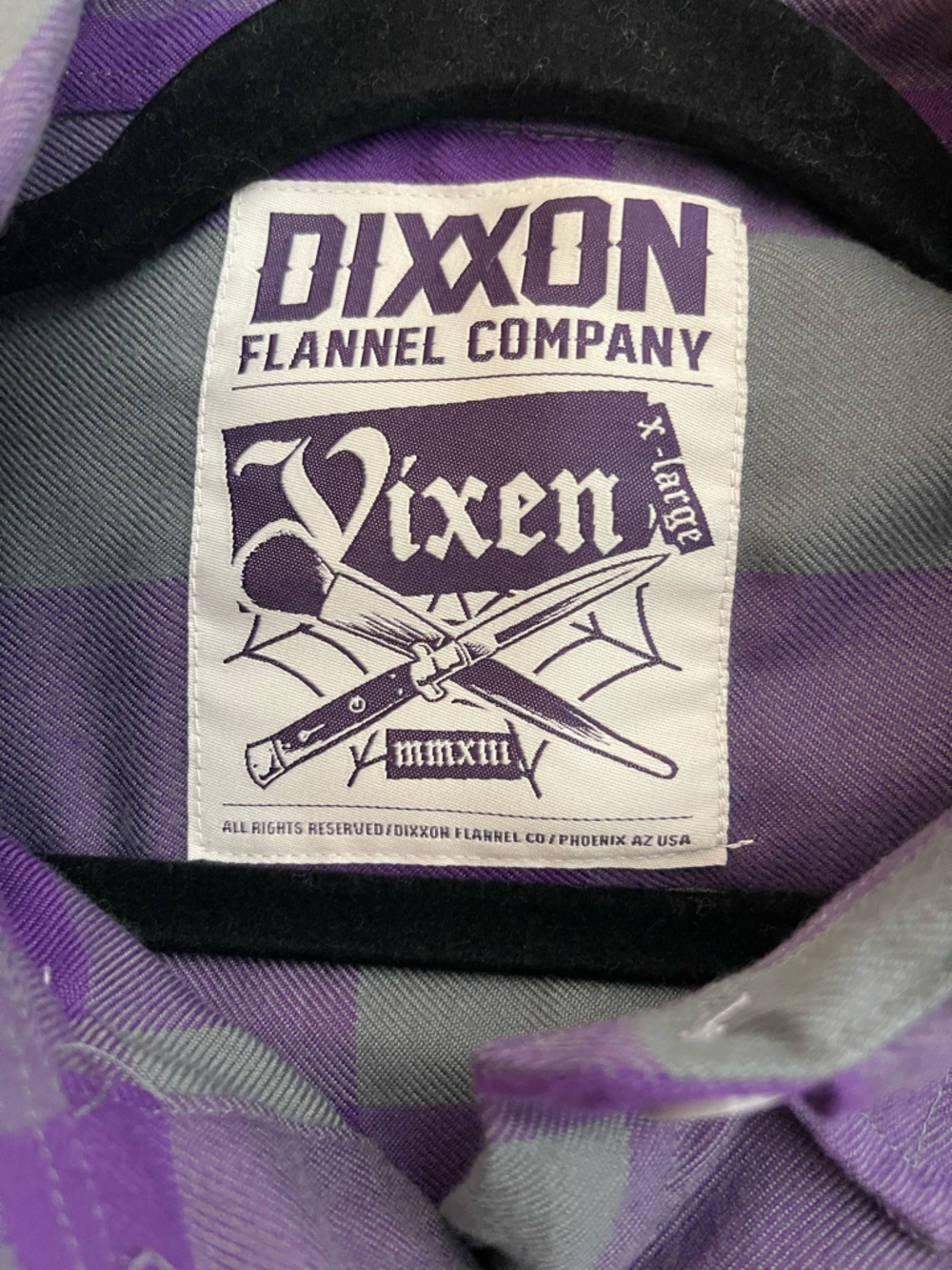 DIXXON Purple & Gray Plaid Button-Down Shirt - Picture 3 of 4